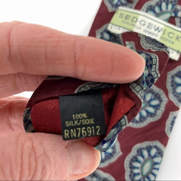 Sedgewick for Harry Rosen I 100% Silk  I Neck Tie - Picture 4 of 6